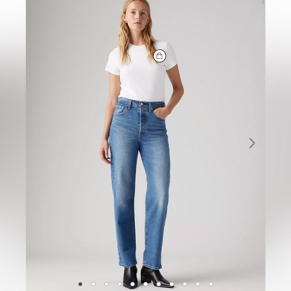 Levi's Ribcage Straight Ankle Jeans 25 x 31